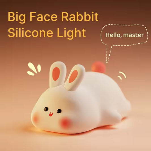 big face rabbit lamp