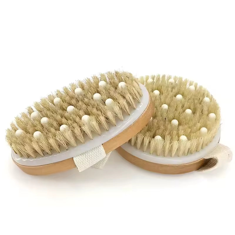 Pet-Friendly Natural Bristle Body Brush